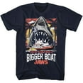thumbnail image 1 of Jaws Bigger Boat Classic Navy Adult T-Shirt, 1 of 2