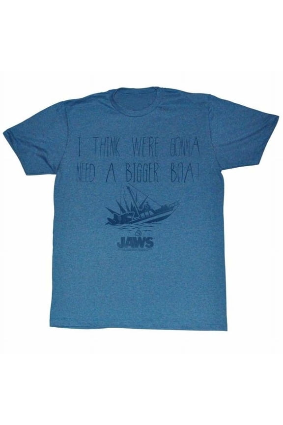 Jaws Bigger Licensed Adult T Shirt