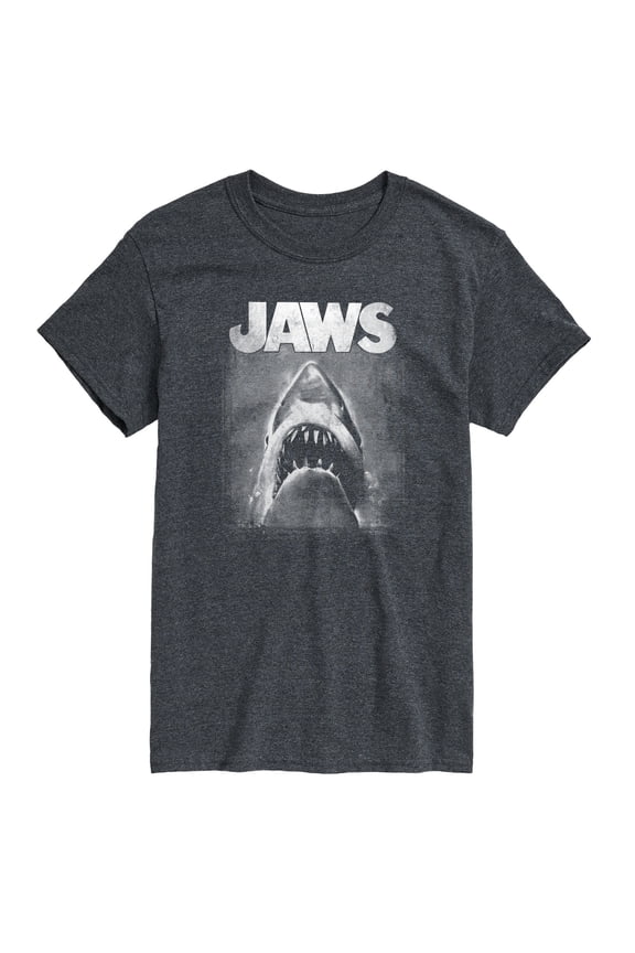 - Black and White Shark - Men's Short Sleeve Graphic T-Shirt