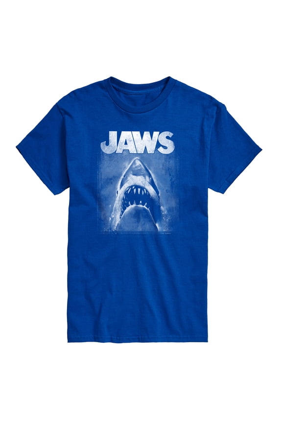 - Black and White Shark - Men's Short Sleeve Graphic T-Shirt