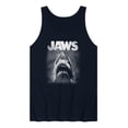 thumbnail image 1 of Jaws - Black and White Shark - Men's Sleeveless Graphic Tank, 1 of 4