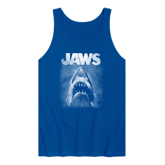 Jaws - Black and White Shark - Men's Sleeveless Graphic Tank