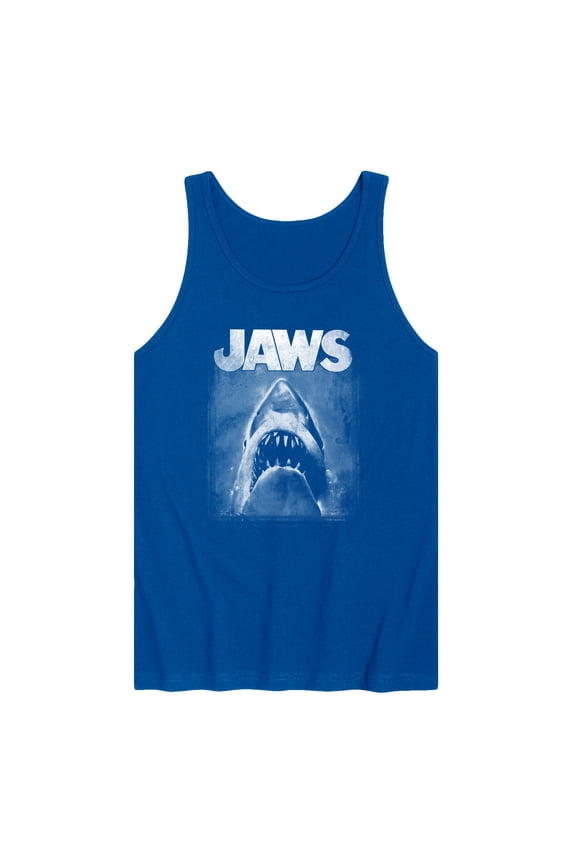 - Black and White Shark - Men's Sleeveless Graphic Tank