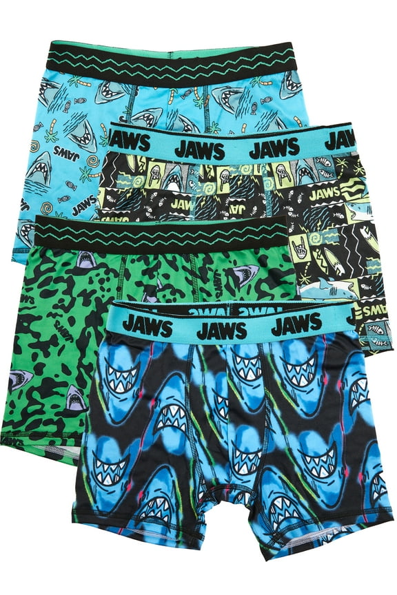 Boys Boxer Brief Underwear, 4-Pack, Sizes XS-XL