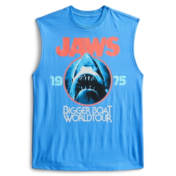 Jaws Boys Graphic Muscle Tank Top, Sizes 4-18