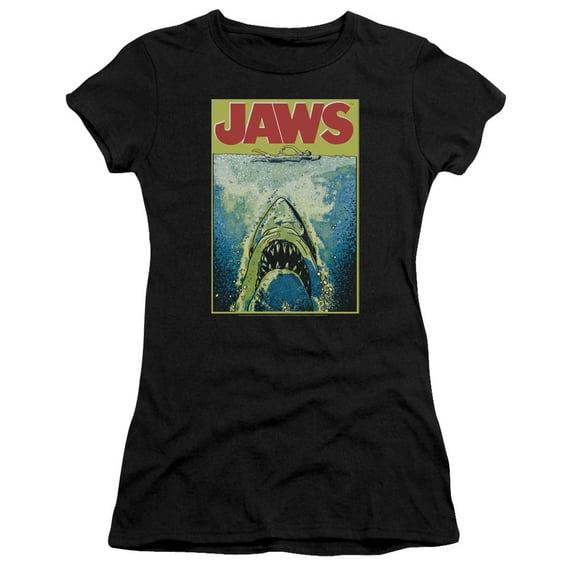 Jaws Bright Jaws S/S Junior Women's T-Shirt Sheer Black