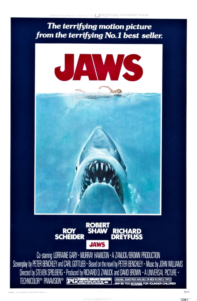 Jaws Canvas Art - (24 x 36)