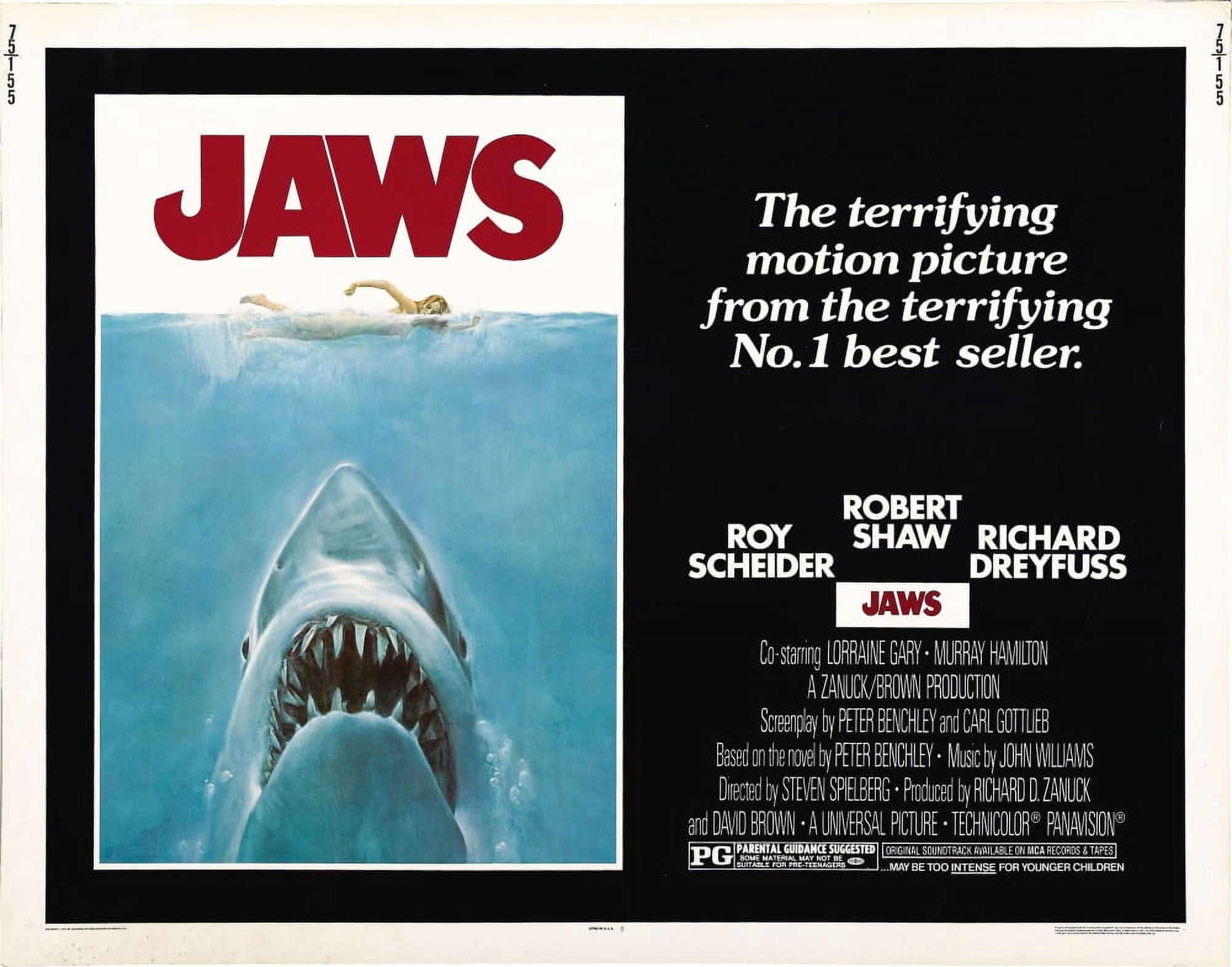 Jaws Canvas Art - (28 x 22)