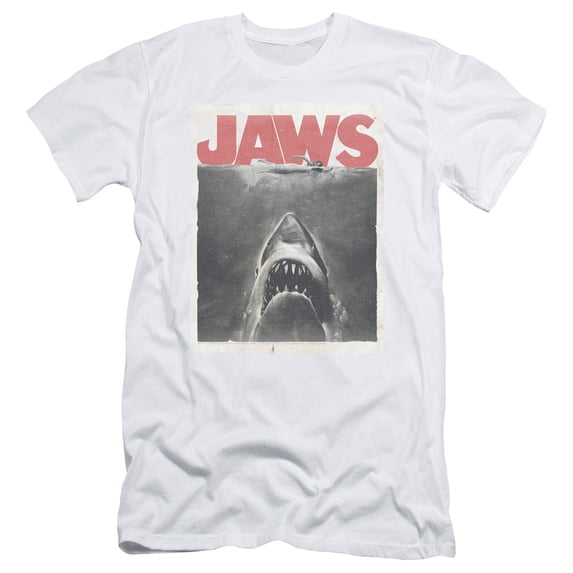 Jaws Classic Fear S/S Adult 30/1 T-Shirt White