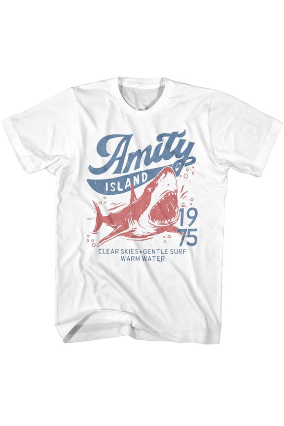 Jaws Clear Skies 1975 White T-Shirt
