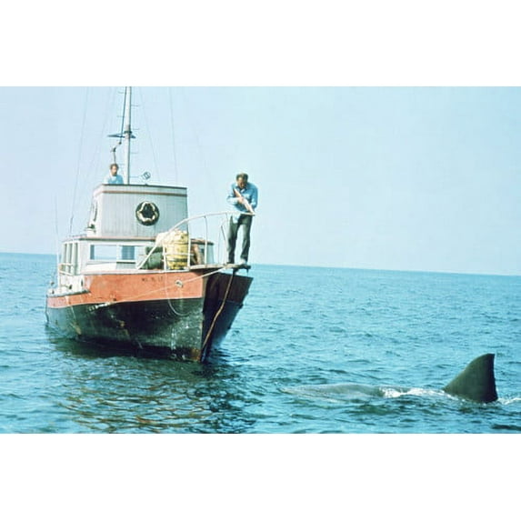Jaws Color 24X36 Poster Robert Shaw Shark