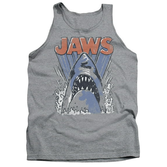 Jaws Comic Splash Adult Tank Top Athletic Heather