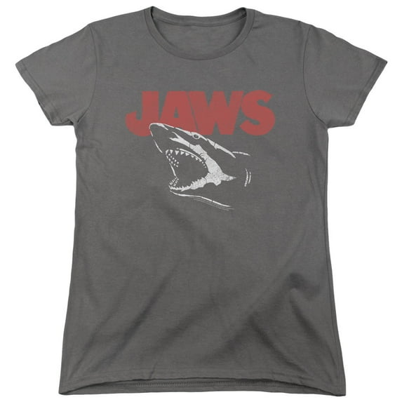 Jaws Cracked Jaw S/S Women's T-Shirt Charcoal