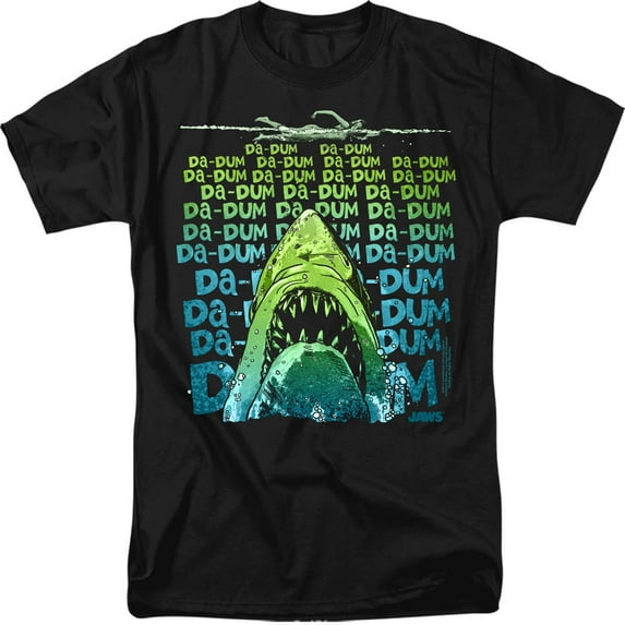 Jaws Da Dum S/S Adult 18/1 T-Shirt Black