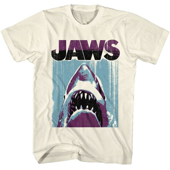 Jaws Day Under Night Over Natural Adult T-Shirt