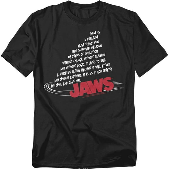 Jaws T-Shirt Dorsal Text Unisex Graphic Tee For Men & Women