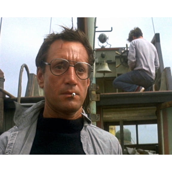 Jaws Featuring Roy Scheider 24X36 Classic Hollywood Poster Looking Shocked After Seeing Shark