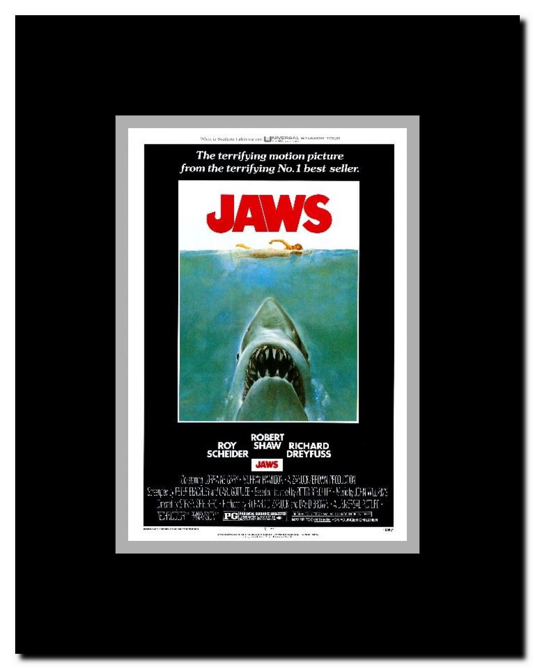 Jaws Framed Movie Poster