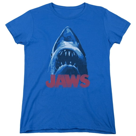 Jaws From Below S/S Women's T-Shirt Royal Blue