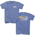 thumbnail image 1 of Jaws Girl On Float Light Blue Heather Adult Classic T-Shirt, 1 of 2