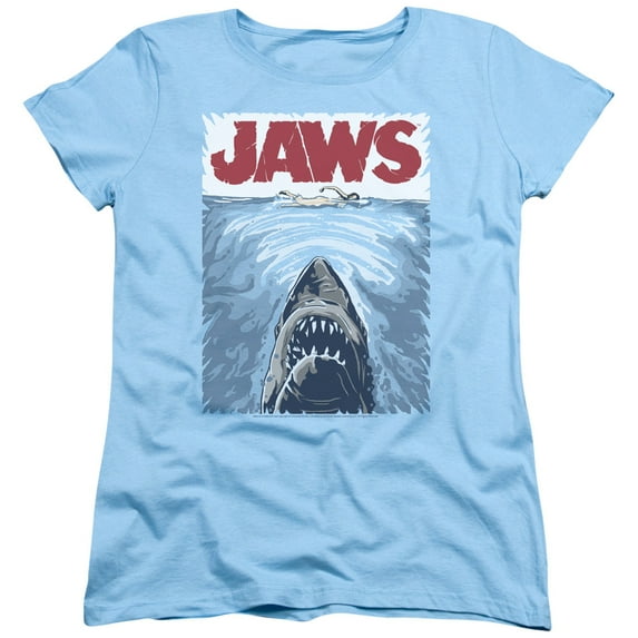 Jaws - Graphic Poster - Women's Short Sleeve Shirt - Small