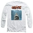 thumbnail image 1 of Jaws Japanese Poster Long Sleeve Adult 18/1 T-Shirt White, 1 of 1