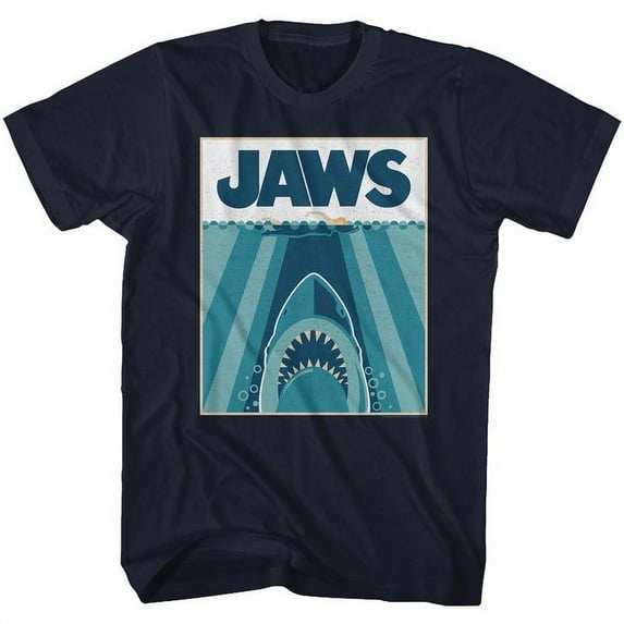 Jaws Jaw5441 Navy Adult T-Shirt 5Xl