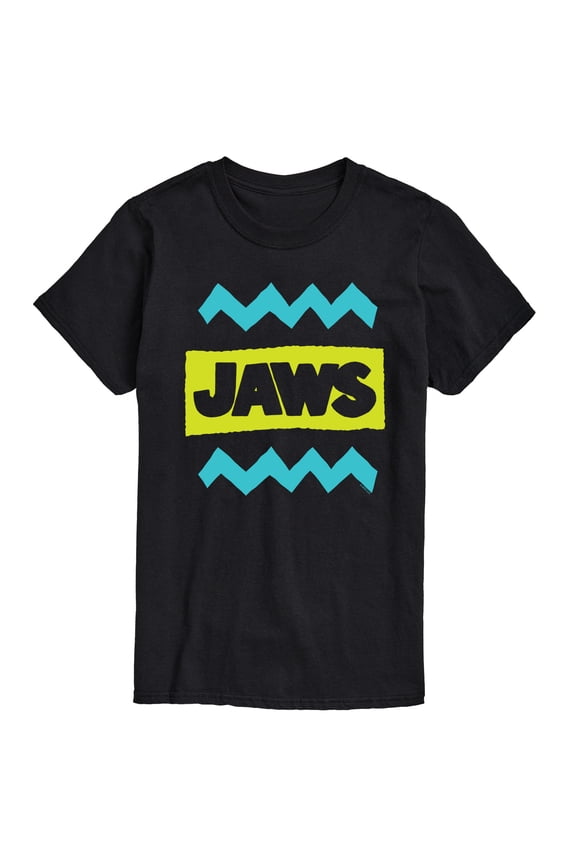 - Jaws Logo - Men's Short Sleeve Graphic T-Shirt