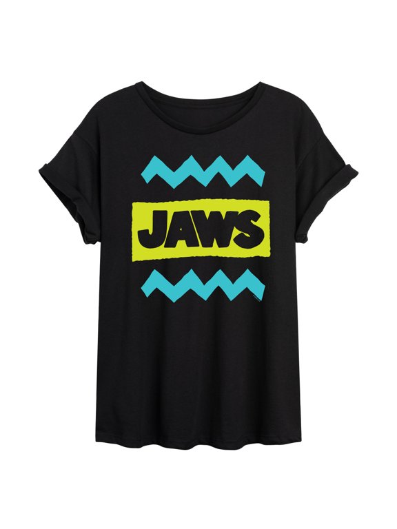 - Jaws Logo - Women's Oversized Graphic T-Shirt