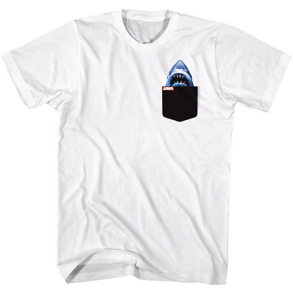 Jaws Jp White Adult T-Shirt 4Xl