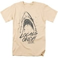 thumbnail image 1 of Jaws Locals Only Unisex Adult T-Shirt, Cream, 2X-Large, 1 of 6
