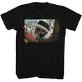 thumbnail image 1 of Jaws Man Falling In Shark Mouth Black Adult T-Shirt M, 1 of 2
