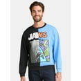 thumbnail image 1 of Jaws Men's and Big Men's Combo Fleece Crewneck Sweatshirt, Sizes S-3XL, 1 of 4
