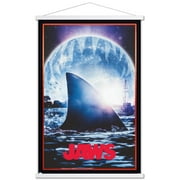 Jaws - Moon One Sheet Wall Poster with Magnetic Frame, 22.375" x 34"