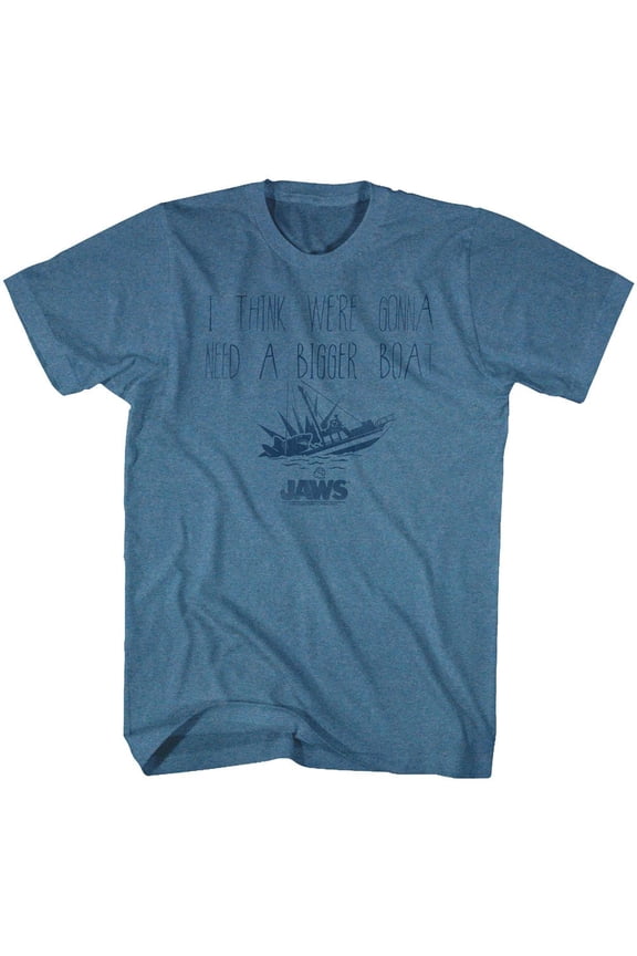 Jaws Movies Bigger Adult Short Sleeve T Shirt