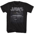 thumbnail image 1 of Jaws Movies Shark Boat Adult Short Sleeve T Shirt, 1 of 2