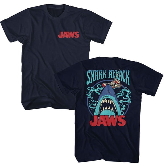 Jaws Name Navy Adult T-Shirt ***F&B***