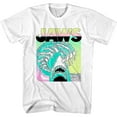 Jaws Neon Splash Waves Men's T Shirt Shark Movie Poster Ocean Surf