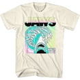 thumbnail image 1 of Jaws Neon Waves Natural Adult T-Shirt, 1 of 2