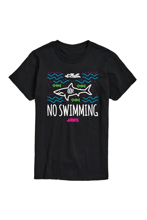 - No Swimming - Men's Short Sleeve Graphic T-Shirt