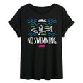 thumbnail image 1 of Jaws - No Swimming - Women's Oversized Graphic T-Shirt, 1 of 5