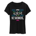 thumbnail image 1 of Jaws - No Swimming - Women's Short Sleeve Graphic T-Shirt, 1 of 5