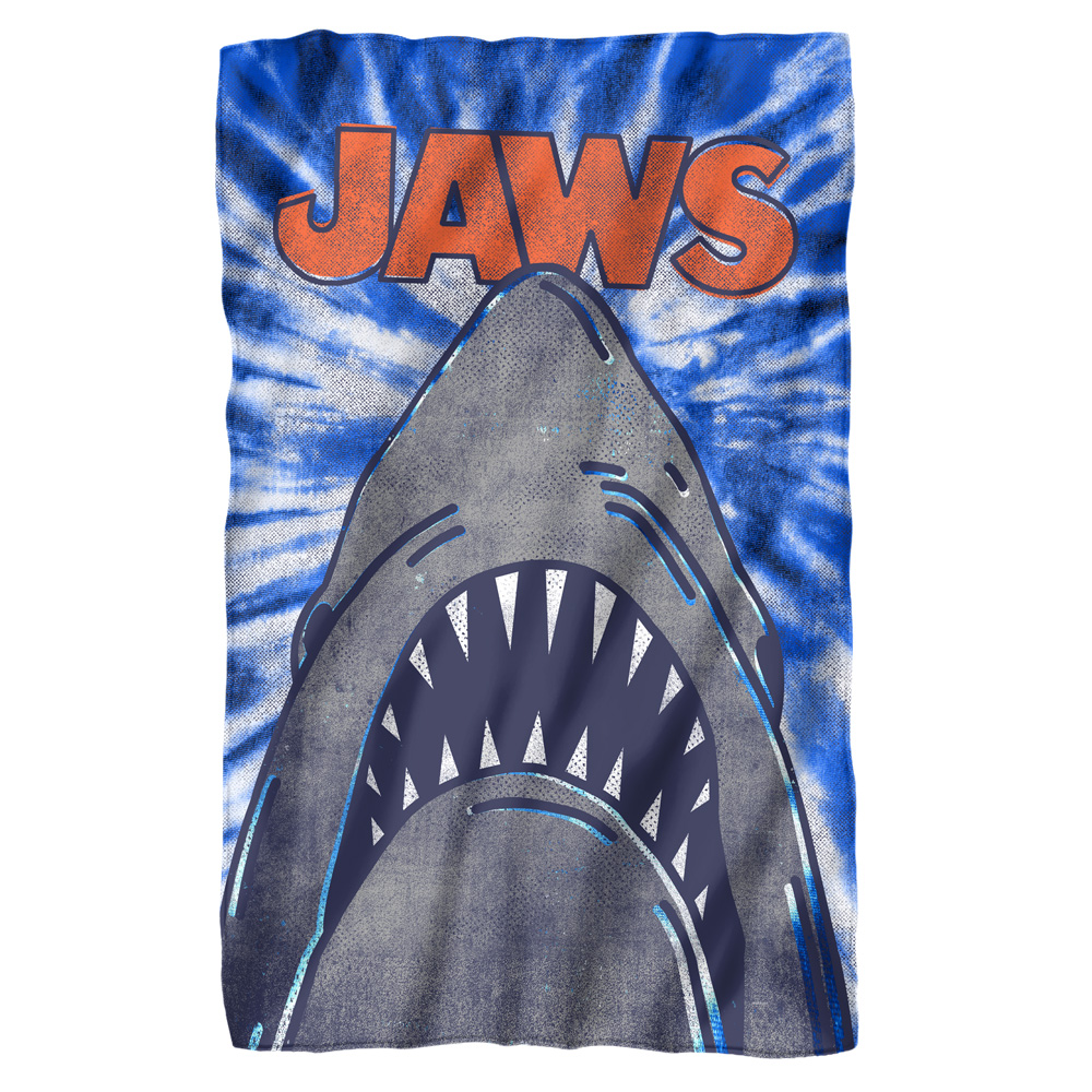 Sharks and Tie Dye Throw Blanket Soft Cozy Blanket Lightweight Flannel Blankets for Couch Bed Living Room Adults Kids Teens Gifts All Season 60