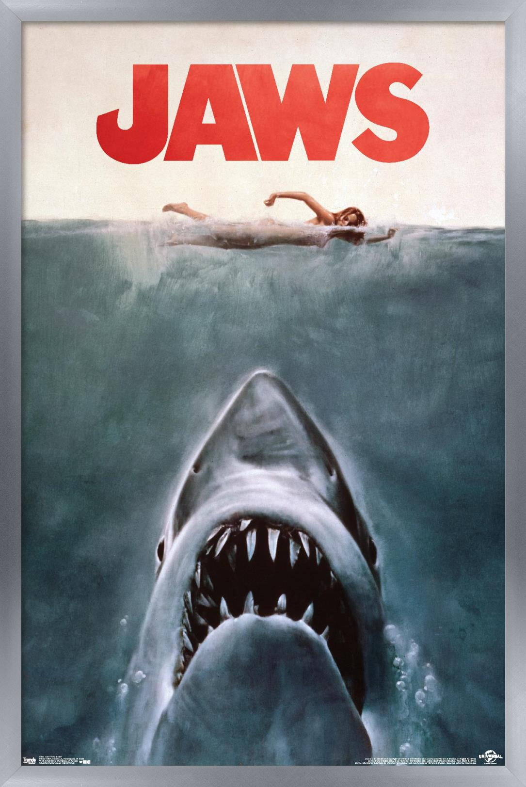 ssur サー　シルクスクリーン　JAWS ポスター Jaws-One-Sheet-Wall-Poster-22-
