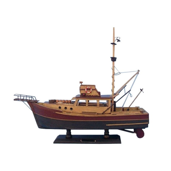 Jaws - Orca 20" - Famous Ship From The Movies - Wood Model Boat - Nautical Decoration - Peter Benchley Novel - Stephen Spielberg Jaws - Orca Replica