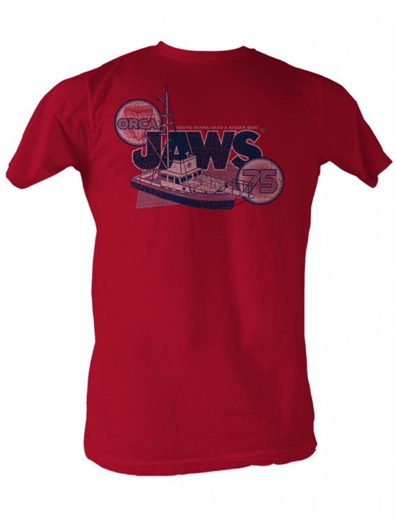 JAWS-ORCA 79-RED ADULT S/S TSHIRT-XT