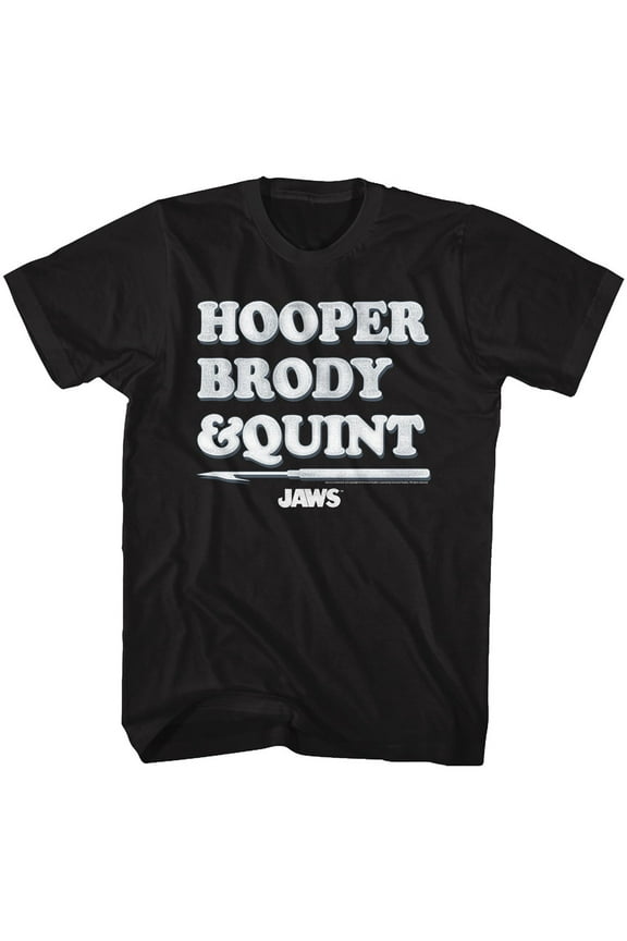 Jaws Orca Crew Black Adult T-Shirt