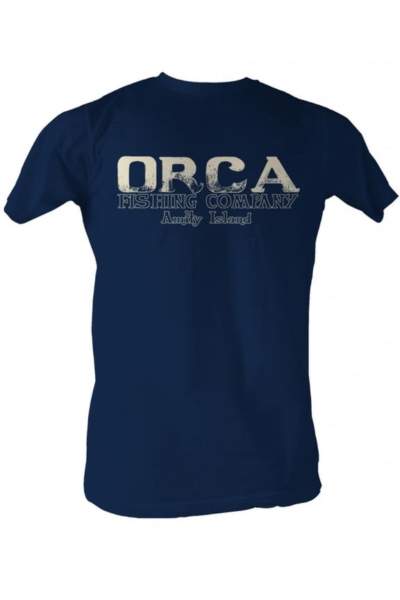 Jaws Orca Fish Co. Navy Adult T-Shirt