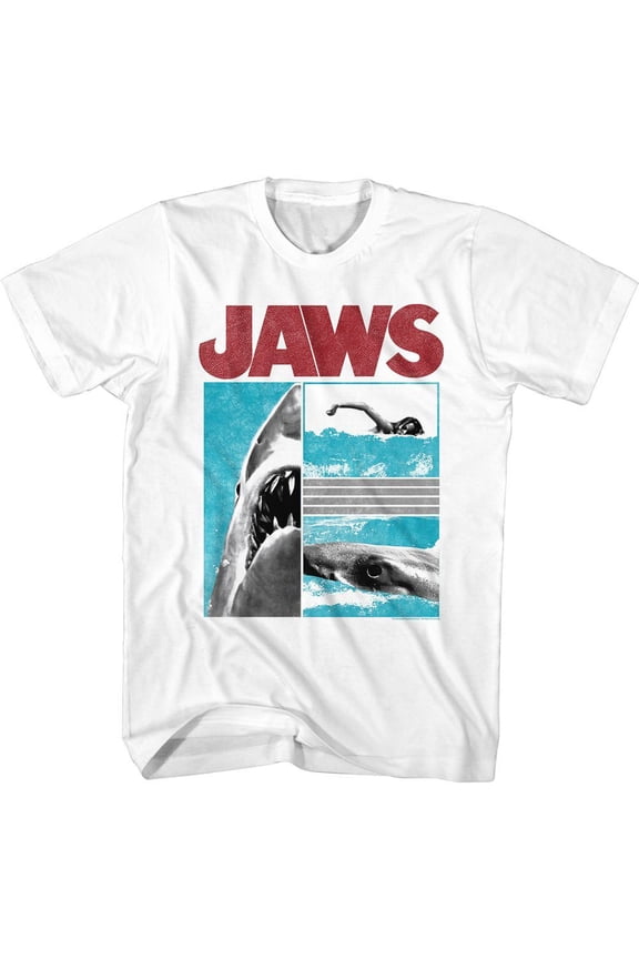 Jaws Panels White T-Shirt