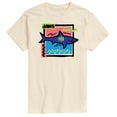 thumbnail image 1 of Jaws - Shark Doodle Square - Men's Short Sleeve Graphic T-Shirt, 1 of 5